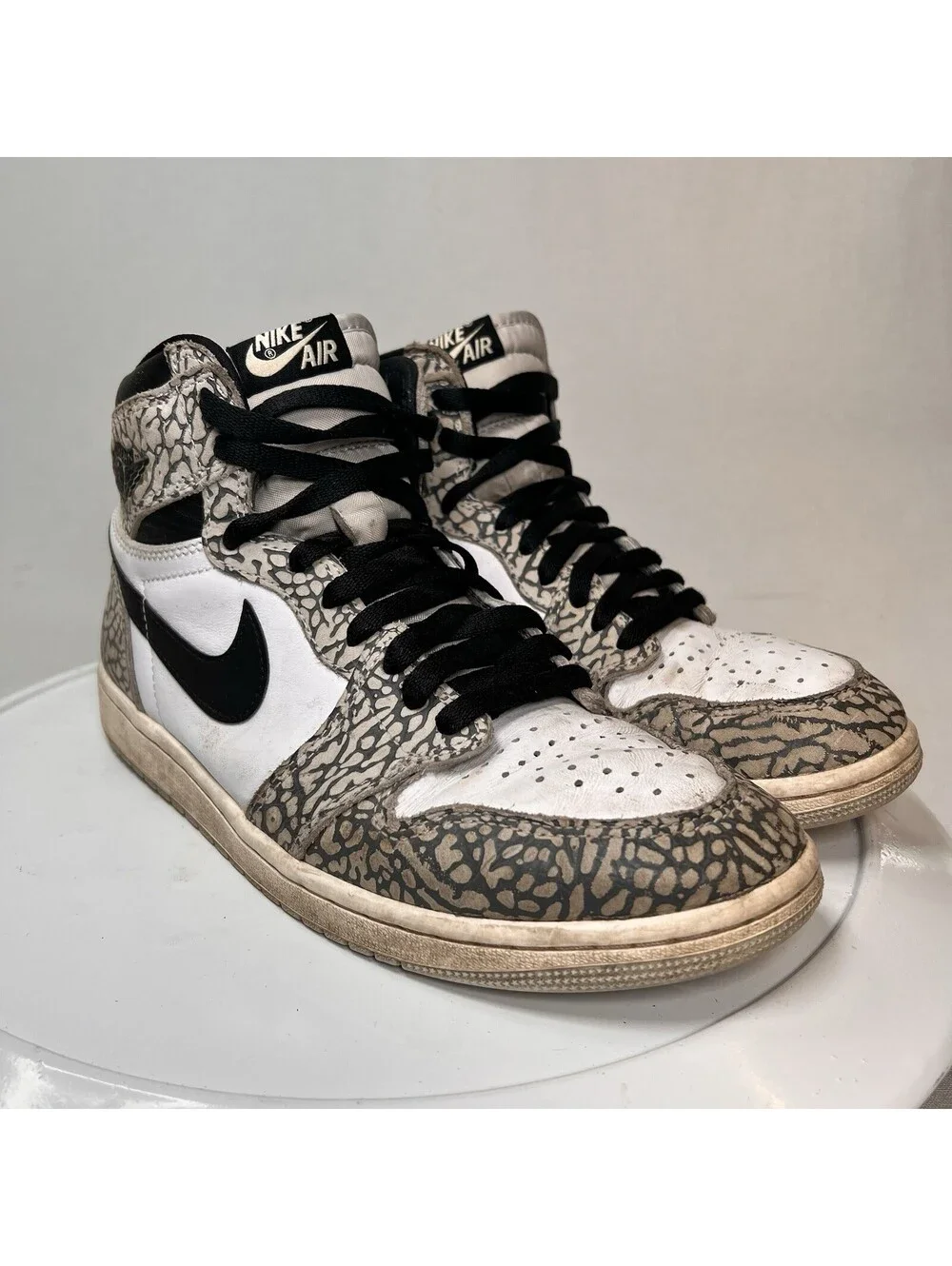 Air Jordan 1 Retro High OG White Cement Men’s Size 8.5 - Pre-Owned
